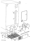 Section Diagram and Parts List for TFX22PMC  General Electric Refrigerator