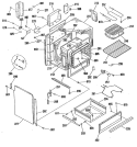 Part Location Diagram of WB55M0009 GE LWR Front PNL