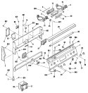 Section Diagram and Parts List for JB570GM3  General Electric Range