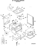 Part Location Diagram of WB63X5224 GE SHIELD-MAIN FRONT