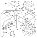 Section Diagram and Parts List for JGRP17WEP1  General Electric Range
