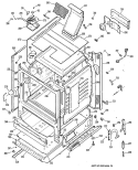 Section Diagram and Parts List for JGBP29GEN2  General Electric Range