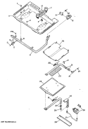Section Diagram and Parts List for JGBP29GEN2  General Electric Range