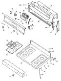 Section Diagram and Parts List for JGBP29GEN2  General Electric Range