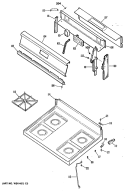 Section Diagram and Parts List for JGBS15GER2  General Electric Range