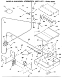Section Diagram and Parts List for JGSP20GEP2  General Electric Range