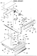 Section Diagram and Parts List for JRP24GP1  General Electric Wall Oven