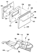 Section Diagram and Parts List for JRP24GP1  General Electric Wall Oven