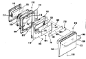 Section Diagram and Parts List for JRP24GP1  General Electric Wall Oven