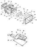 Section Diagram and Parts List for JSP26GP1  General Electric Range