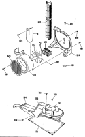 Section Diagram and Parts List for JSP28GP1  General Electric Range