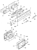Section Diagram and Parts List for JDS26GP1  General Electric Range
