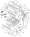 Section Diagram and Parts List for JHP69GN1  General Electric Microwave Oven Combo
