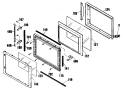 Section Diagram and Parts List for JKP76GP1  General Electric Microwave Oven Combo