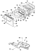 Section Diagram and Parts List for JKP76GP1  General Electric Microwave Oven Combo