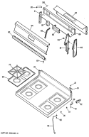 Section Diagram and Parts List for JGBS15GEN2  General Electric Range