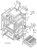 Section Diagram and Parts List for JGBS15GEN2  General Electric Range