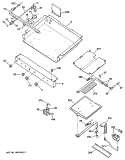 Section Diagram and Parts List for JGBS19GEP1  General Electric Range