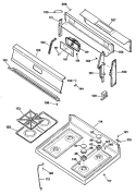 Section Diagram and Parts List for JGBS19GEP1  General Electric Range