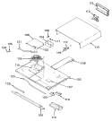 Section Diagram and Parts List for JTP11WP  General Electric Range