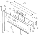 Section Diagram and Parts List for JTP11WP  General Electric Range
