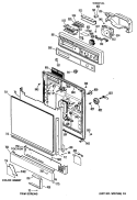 Section Diagram and Parts List for GSD970P-35  General Electric Dishwasher