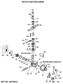 Section Diagram and Parts List for GSD1150P35  General Electric Dishwasher