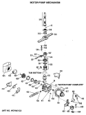 MOTOR - PUMP MECHANISM Diagram and Parts List for ZBD3000R35WB  General Electric Dishwasher