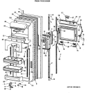 Part Location Diagram of WR38X1306 GE TRIM