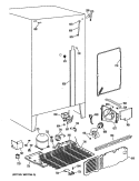 Section Diagram and Parts List for TFE24RMA  General Electric Refrigerator