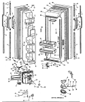 Part Location Diagram of WR71X2115 GE FRONT DOOR SHELF
