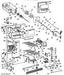 Section Diagram and Parts List for TFEW22RNA  General Electric Refrigerator