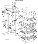 FRESH FOOD SECTION Diagram and Parts List for TFEW24RMA  General Electric Refrigerator
