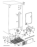 Section Diagram and Parts List for TFX24PLS  General Electric Refrigerator