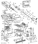 Section Diagram and Parts List for TFX22PME  General Electric Refrigerator