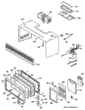 Section Diagram and Parts List for JVM133J02  General Electric Microwave