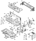 Section Diagram and Parts List for JVM142K01  General Electric Microwave