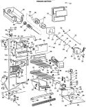 FREEZER SECTION Diagram and Parts List for TFXC24FMA  General Electric Refrigerator