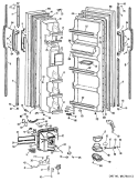 Section Diagram and Parts List for TFXW20RNB  General Electric Refrigerator