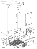 Section Diagram and Parts List for TFXW20RNB  General Electric Refrigerator