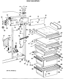 FRESH FOOD SECTION Diagram and Parts List for TFX22TNA  General Electric Refrigerator