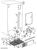 Section Diagram and Parts List for TFCW27FMA  General Electric Refrigerator