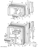 Part Location Diagram of WR71X1966 GE MODULE Assembly
