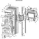 FRESH FOOD DOOR Diagram and Parts List for TFE27FMA  General Electric Refrigerator