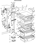 Part Location Diagram of WR17X2495 GE HANDLE & INSERT Assembly
