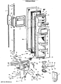 FREEZER DOOR Diagram and Parts List for TFE27RMA  General Electric Refrigerator