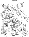 FREEZER SECTION Diagram and Parts List for TFE27RMA  General Electric Refrigerator