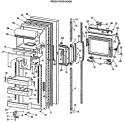 FRESH FOOD DOOR Diagram and Parts List for TFEW27FNA  General Electric Refrigerator