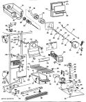 Section Diagram and Parts List for TFHA22RRAAD  General Electric Refrigerator