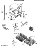MOTOR - PUMP MECHANISM Diagram and Parts List for GSD400P-01  General Electric Dishwasher